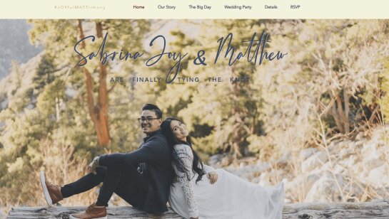 country themed wedding website design