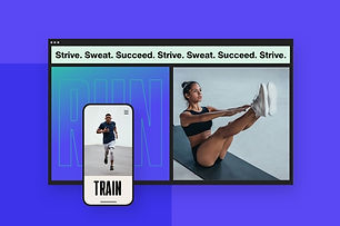 Image of a personal trainer’s website