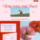 Website template for a wedding