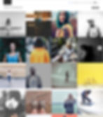 Photography portfolio template for a fashion photographer.