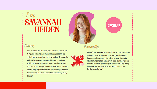 assistant resume website example